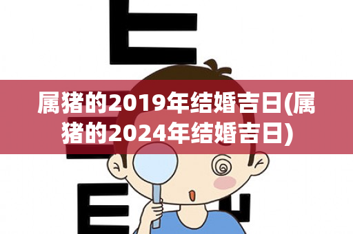 属猪的2019年结婚吉日(属猪的2024年结婚吉日)