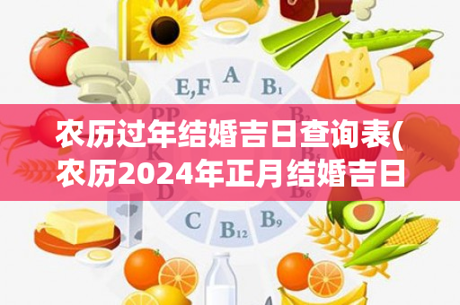 农历过年结婚吉日查询表(农历2024年正月结婚吉日查询)