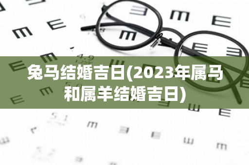 兔马结婚吉日(2023年属马和属羊结婚吉日)