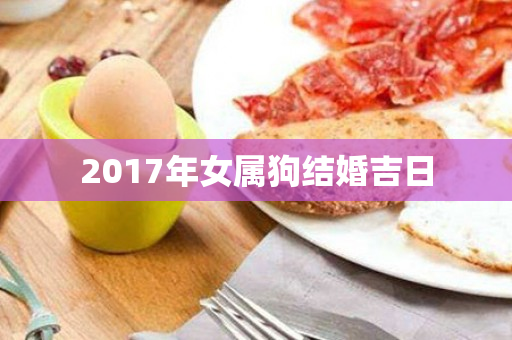 2017年女属狗结婚吉日