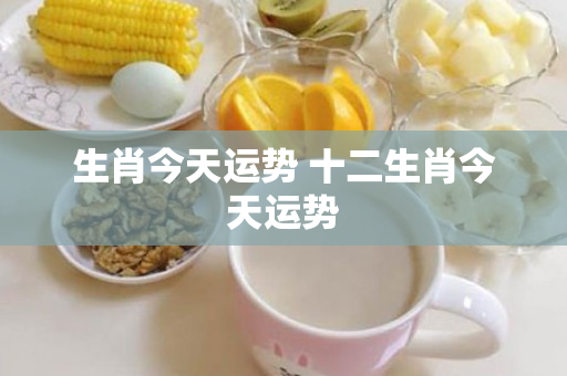 生肖今天运势 十二生肖今天运势