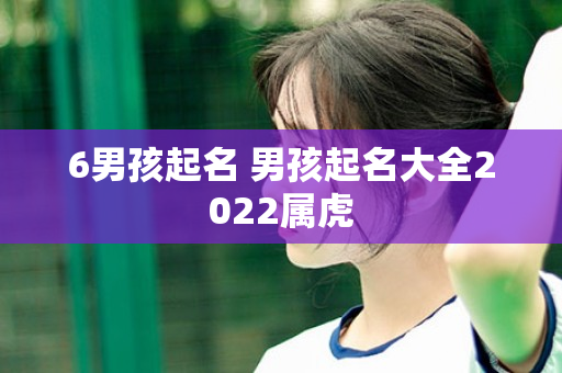 6男孩起名 男孩起名大全2022属虎