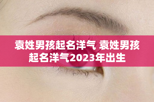 袁姓男孩起名洋气 袁姓男孩起名洋气2023年出生