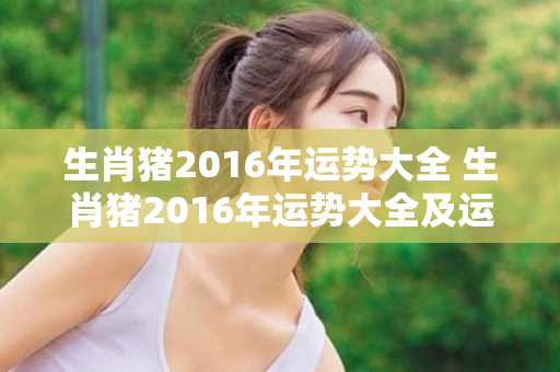 生肖猪2016年运势大全 生肖猪2016年运势大全及运程