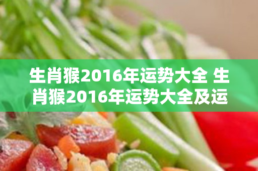 生肖猴2016年运势大全 生肖猴2016年运势大全及运程