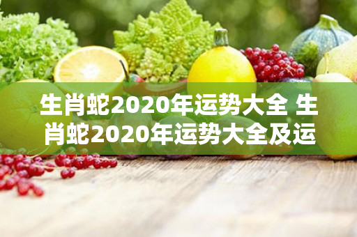 生肖蛇2020年运势大全 生肖蛇2020年运势大全及运程