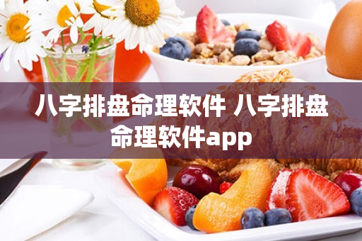 八字排盘命理软件 八字排盘命理软件app