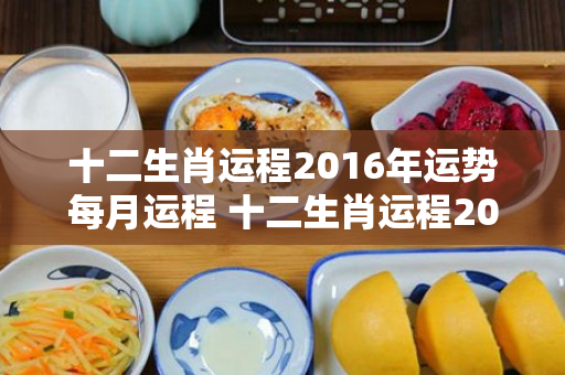 十二生肖运程2016年运势每月运程 十二生肖运程2016年运势每月运程详解