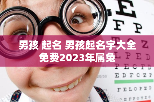 男孩 起名 男孩起名字大全免费2023年属兔