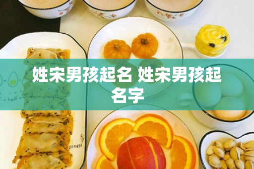 姓宋男孩起名 姓宋男孩起名字