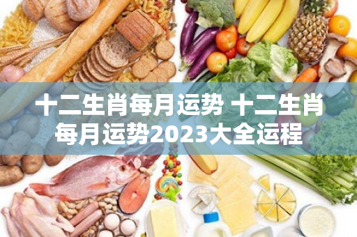 十二生肖每月运势 十二生肖每月运势2023大全运程