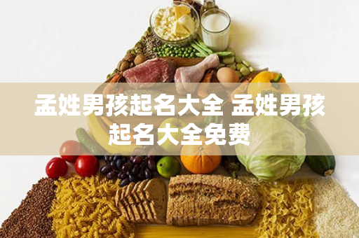 孟姓男孩起名大全 孟姓男孩起名大全免费