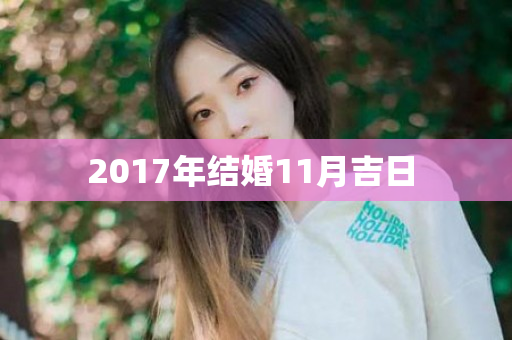 2017年结婚11月吉日 