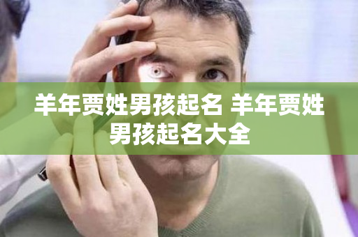 羊年贾姓男孩起名 羊年贾姓男孩起名大全