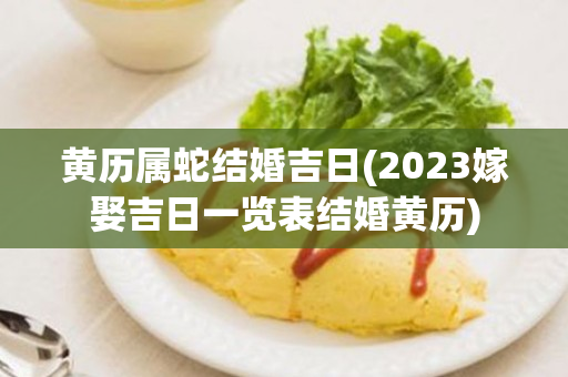 黄历属蛇结婚吉日(2023嫁娶吉日一览表结婚黄历)