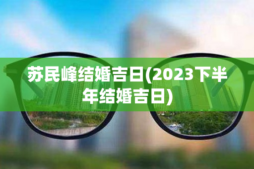 苏民峰结婚吉日(2023下半年结婚吉日)