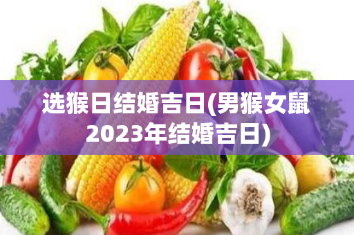 选猴日结婚吉日(男猴女鼠2023年结婚吉日)