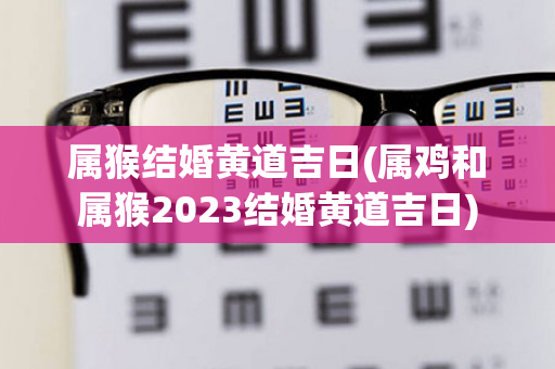 属猴结婚黄道吉日(属鸡和属猴2023结婚黄道吉日)