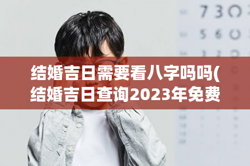 结婚吉日需要看八字吗吗(结婚吉日查询2023年免费)