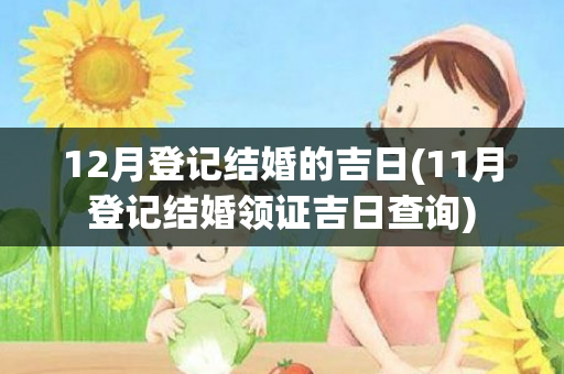 12月登记结婚的吉日(11月登记结婚领证吉日查询)