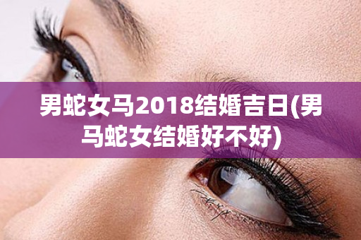 男蛇女马2018结婚吉日(男马蛇女结婚好不好)