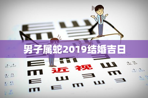 男子属蛇2019结婚吉日