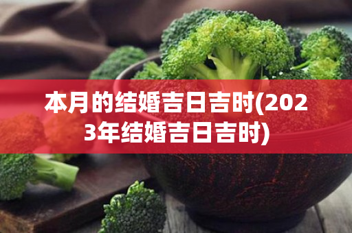 本月的结婚吉日吉时(2023年结婚吉日吉时)